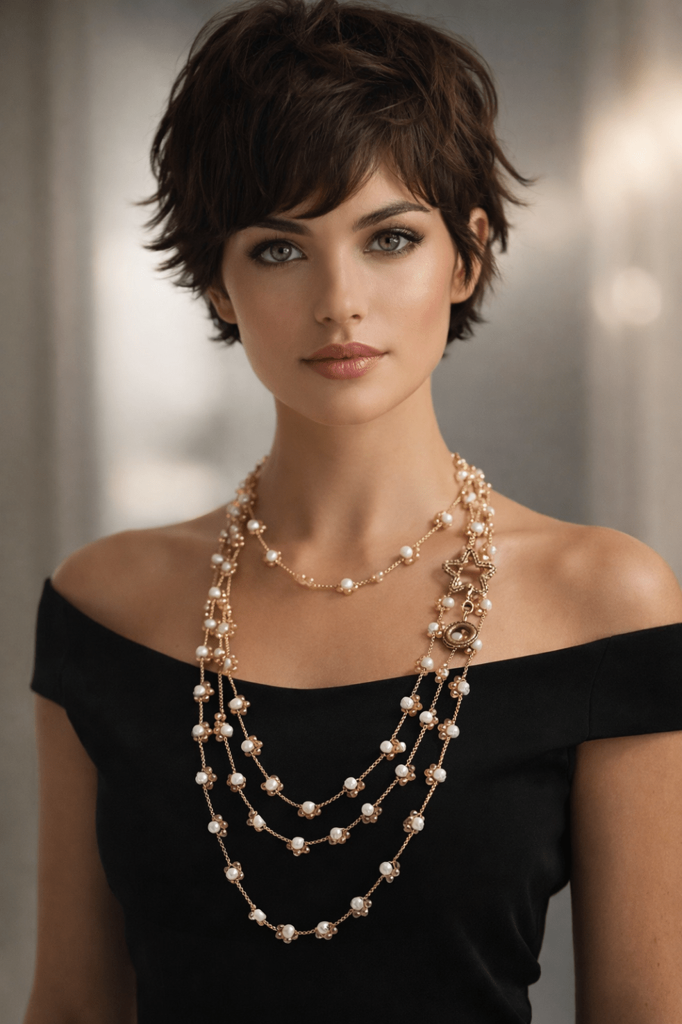 collana bucaneve artigianale fatta a mano elegante donna